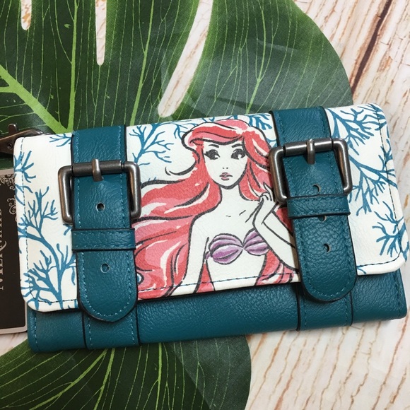 New Disney Loungefly Ariel Mermaid Wallet - Picture 3 of 8